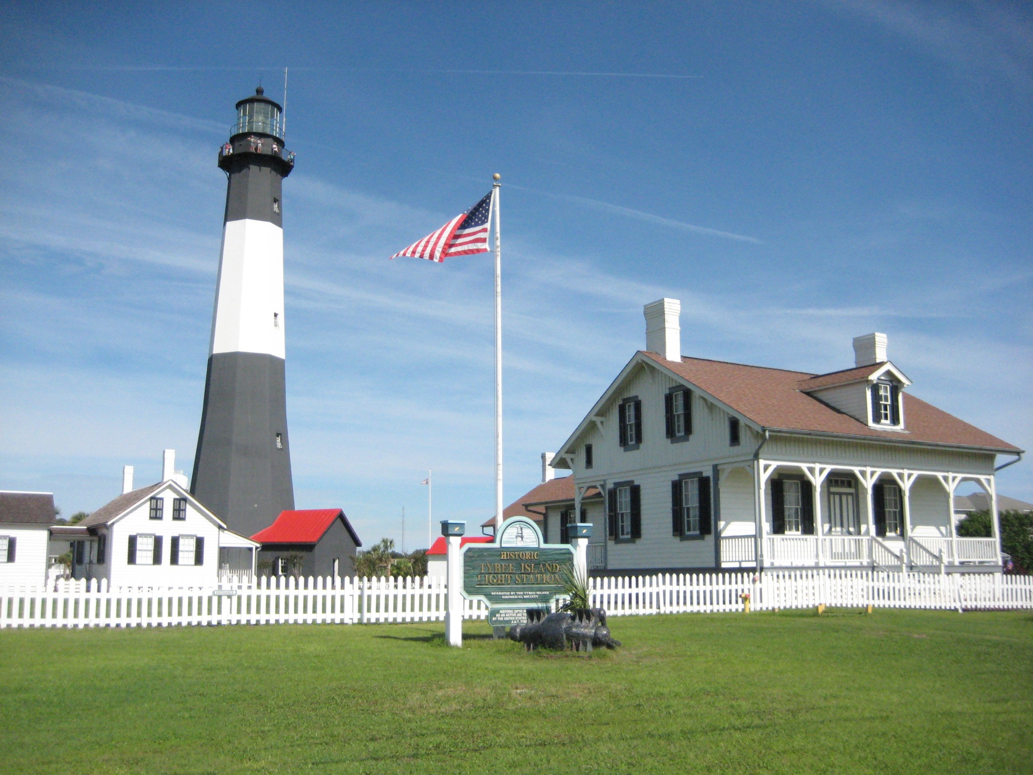 Tybee Island Light Station is a popular coastal day trip from Savannah, Georgia.